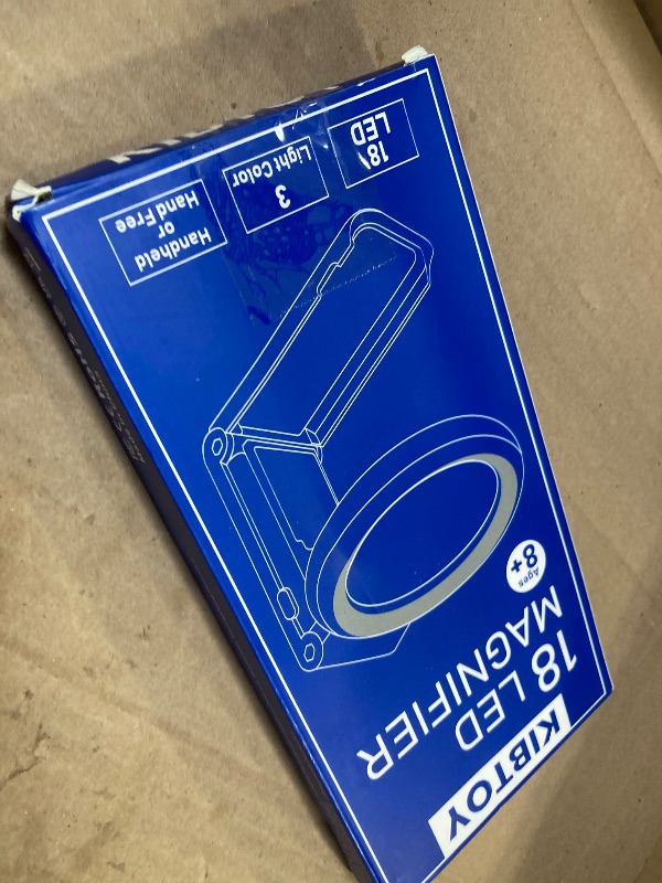 Photo 1 of 30X 10X Magnifying Glass with Light and Stand, Foldable Handheld Magnifying Glass 18 LED Illuminated Lighted Magnifier for Macular Degeneration, Seniors Reading, Close Work, Coins, Jewelry