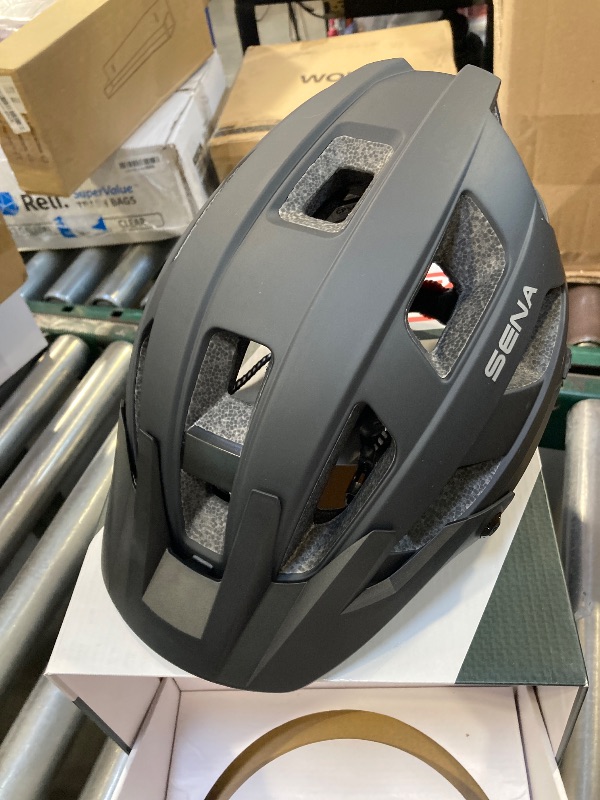 Photo 1 of Sena M1 EVO Smart Mountain Bike Bluetooth Helmet Integrated Mesh Intercom System (Matte Black, Medium)