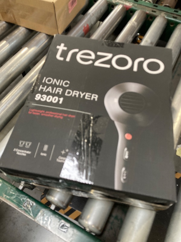 Photo 1 of TREZORO Professional Ionic Hair Dryer for Salon - 2200W Powerful Blow Dryer - Lightweight Travel for Normal & Curly Hair Includes Volume Styling Nozzle