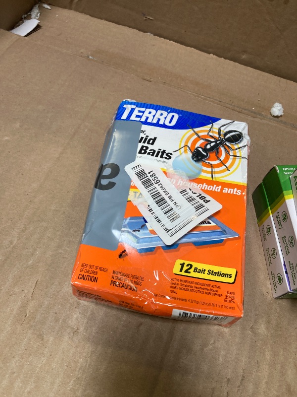 Photo 1 of TERRO Ant Killer Bait Stations T300B - Liquid Bait to Eliminate Ants - Bait System - 12 Count Stations for Effective Indoor Ant Control