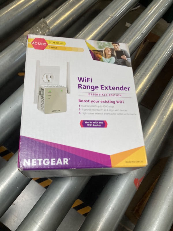 Photo 1 of NETGEAR Wi-Fi Range Extender EX6120 - Coverage Up to 1500 Sq Ft and 25 Devices with AC1200 Dual Band Wireless Signal Booster & Repeater (Up to 1200Mbps Speed), and Compact Wall Plug Design, White