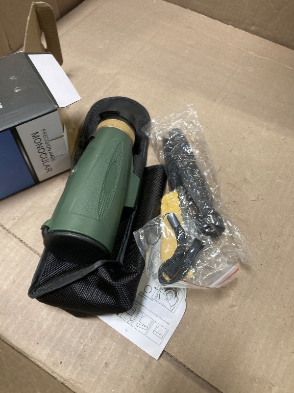Photo 1 of Monocular Telescope 80x100 HD Monoculars for Adults with Tripod & Phone Adapter Monoculars for Bird Watching Stargazing Camping Hiking Hunting Wildlife Travel-Green