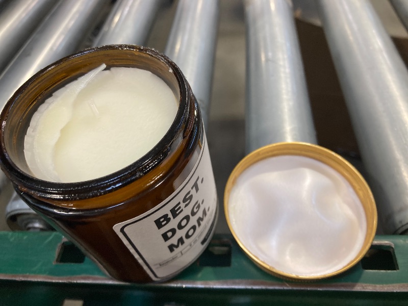 Photo 1 of Best Dog Mom Lavender Vanilla Scented Candle, 100% Soy Wax, Long Lasting, 9oz - Dog Mom Gifts for Women - New Puppy Funny Present Idea for Pet Owner