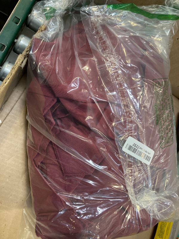 Photo 1 of MASTERCANOPY Patio Umbrella 10 ft Replacement Canopy for 8 Ribs-Burgundy Canopy Only