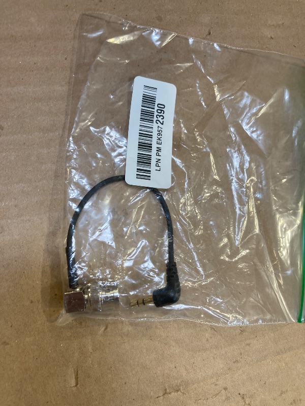 Photo 1 of HangTon Timecode Cable for Tentacle Sync to Sony Canon Amira Camera Mixer 3.5mm TRS Mini Jack to BNC Right Angle (15cm)