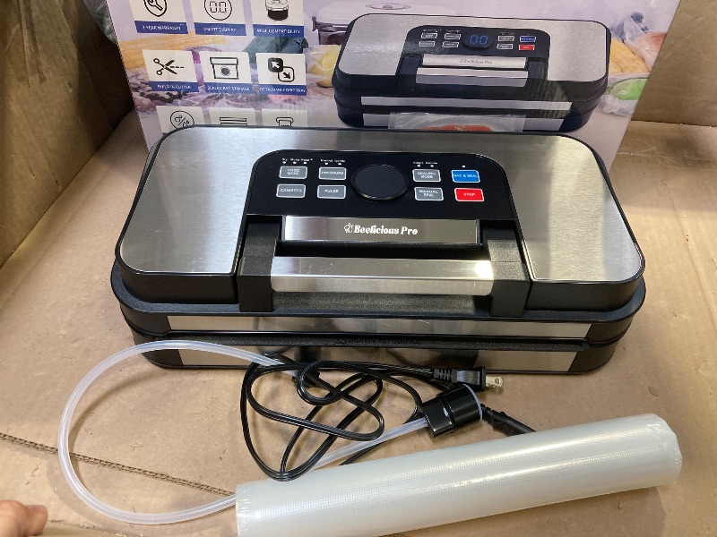Photo 1 of 95Kpa Powerful Precision Pro Vacuum Sealer, with 10-in-1 Functions, Easy-Lock Handle, Double Heat Seal & Double Pump, Vacuum Sealer Machine for Food with Bags Storage, Built-in Cutter, Stainless Steel