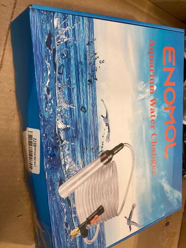 Photo 1 of enomol Gravel Vacuum for Aquarium Water Changer Fish Tank Cleaning Tools,Siphon Universal Quick Pump Aquarium Water Changing (30ft)