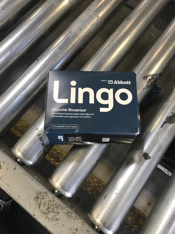 Photo 1 of Lingo Continuous Glucose Monitor (CGM) & App. Made by Abbott. Know the impact of what you eat. 1 Lingo biosensor lasts up to 14 Days*. Designed for iPhone 11 device or Later. US Only.