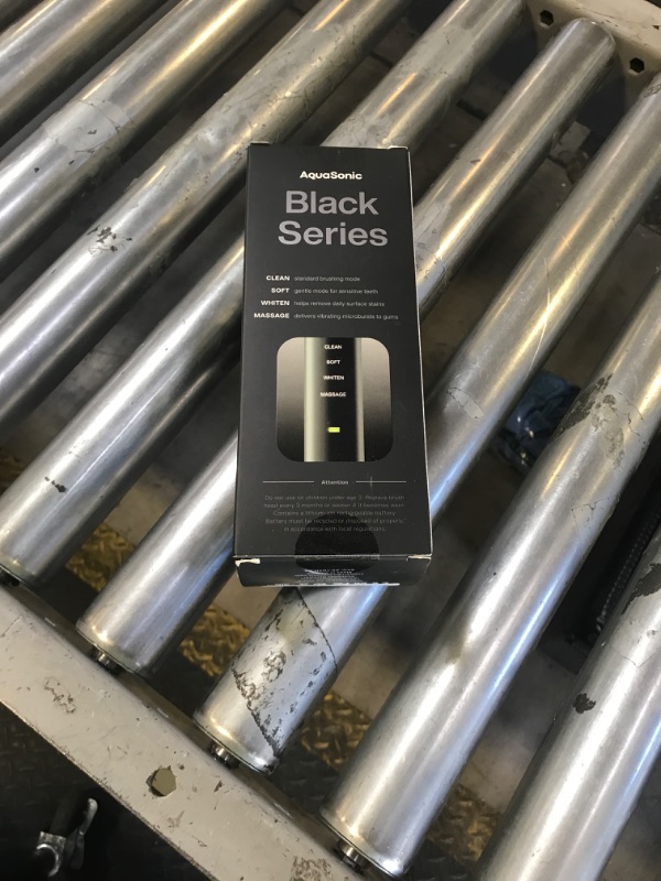 Photo 1 of Aquasonic Black Series Ultra Whitening Toothbrush – ADA Accepted Electric Toothbrush- 8 Brush Heads & Travel Case – 40,000 VPM Electric Motor & Wireless Charging - 4 Modes w Smart Timer