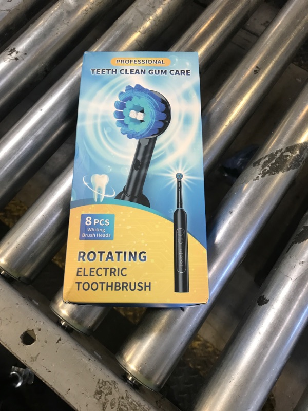 Photo 1 of TEETHEORY Rotating Electric Toothbrush for Adults with 8 Brush Heads, Sensitive Gum Care Electric Toothbrush with 3 Modes and 2 Min Smart Timer, Rechargeable Last 60 Days