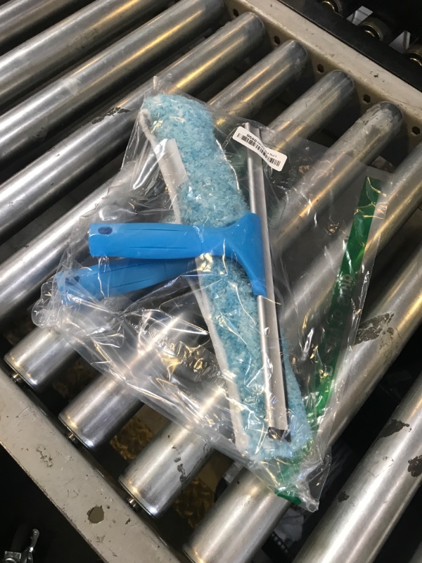 Photo 1 of MR.SIGA Professional Window Cleaning Combo - Squeegee & Microfiber Window Scrubber, 14"