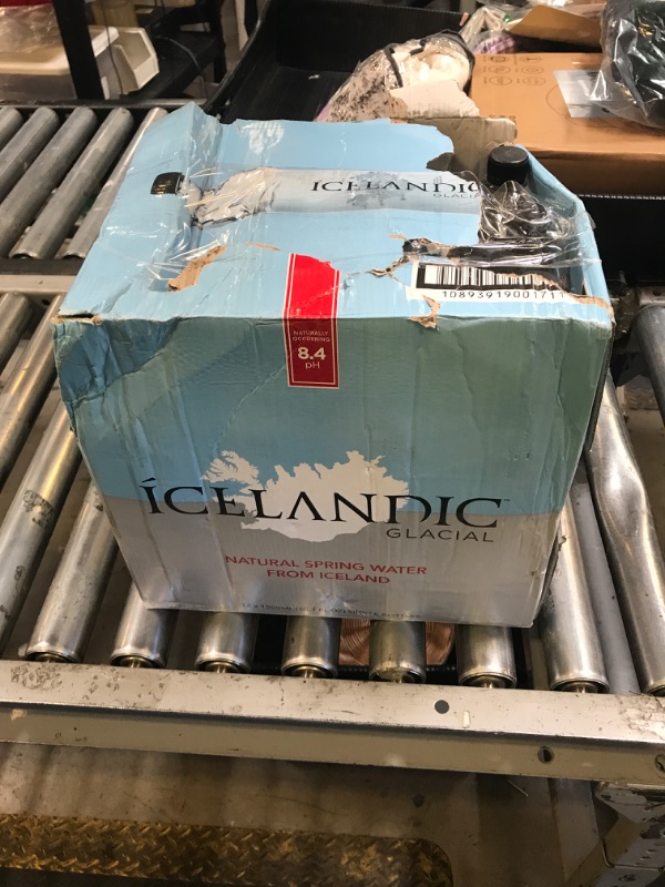 Photo 1 of Icelandic Glacial Natural Spring Alkaline Water, 50.7 Fl Oz (Pack of 12)