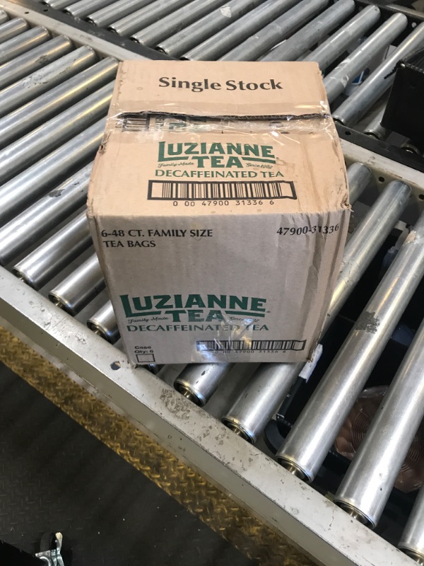 Photo 1 of Luzianne Decaffeinated Iced Tea Bags, Family Size, 48ct Box (Pack of 6)
