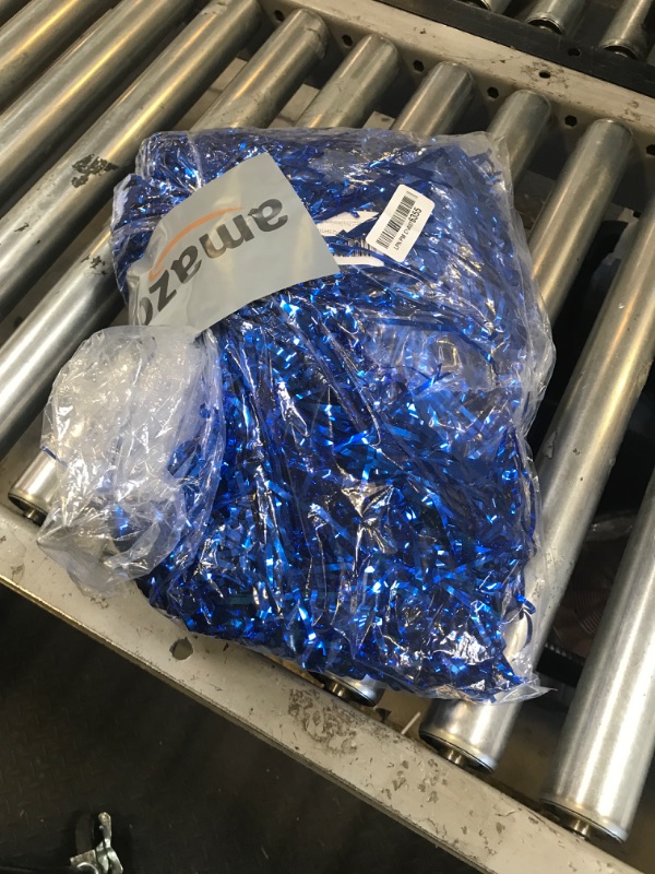 Photo 1 of baotongle 12 PCS Cheerleading Squad Spirited Fun Poms Pompoms Cheer Costume Accessory for Party Dance Sports (Blues)