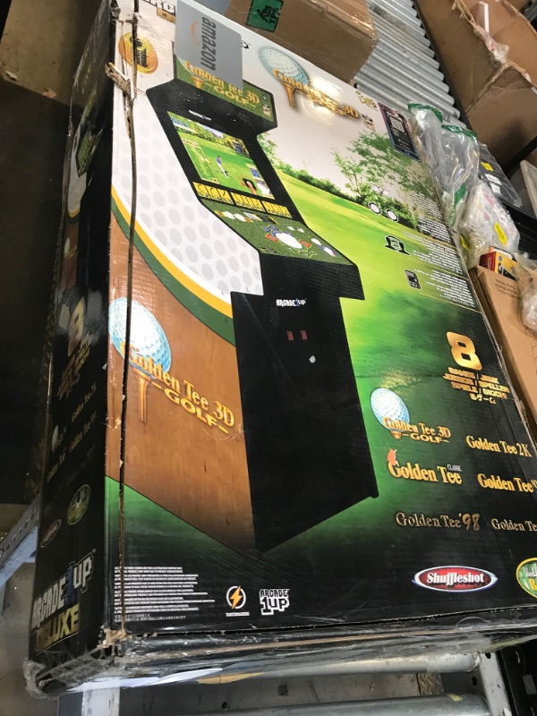 Photo 1 of ARCADE1UP Golden Tee 3D Deluxe Arcade Machine, Built for Your Home, Over 5-Foot-Tall Cabinet with 8 Classic Games