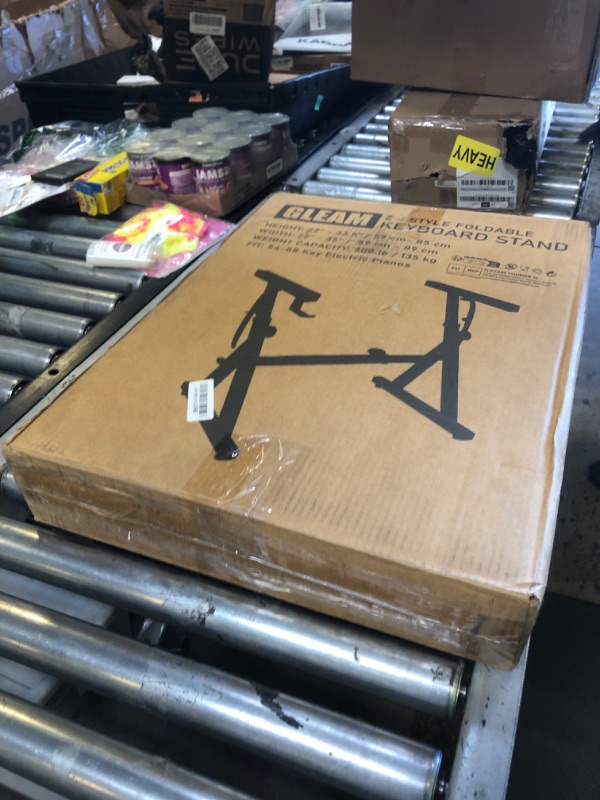 Photo 1 of GLEAM Keyboard Stand ELectric Piano Stand - Heavy Duty Folding Z Design, Foam Padded Arms, Fits 54-88 Key Electric Pianos, DJ mixers, Turntables, Synths and Midi Keyboards.