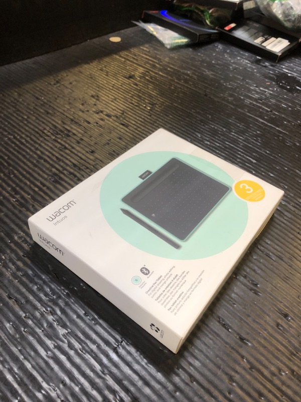 Photo 1 of Wacom Intuos Small Bluetooth Graphics Drawing Tablet, Portable for Teachers, Students and Creators, 4 Customizable ExpressKeys, Compatible with Chromebook Mac OS Android and Windows - Pistachio