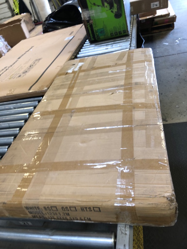 Photo 1 of *SELLING FOR PARTS** ENPKLUTE 100% Solid Wood Desk with Drawers - 48 x 24 Inch Home Office Computer Desks, Modern Writing Desk with Drawers, Simple Study Table Makeup Vanity - Natural Boho Desks