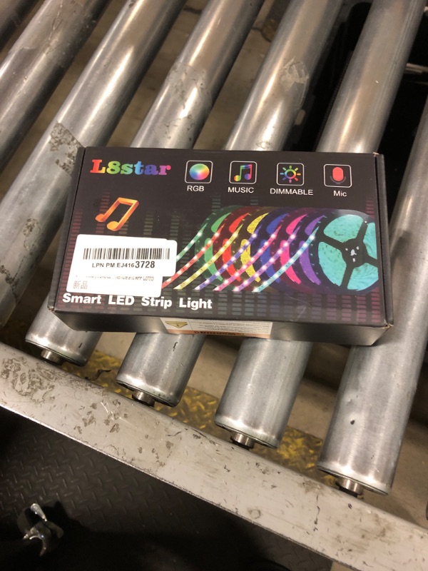 Photo 1 of L8star Battery Powered Led Strip Lights, 2x16.4Ft (32.8Ft),Two Sets of Strip Light with 4 AA Battery Box/USB RGB LED Lights, Remote and APP Control