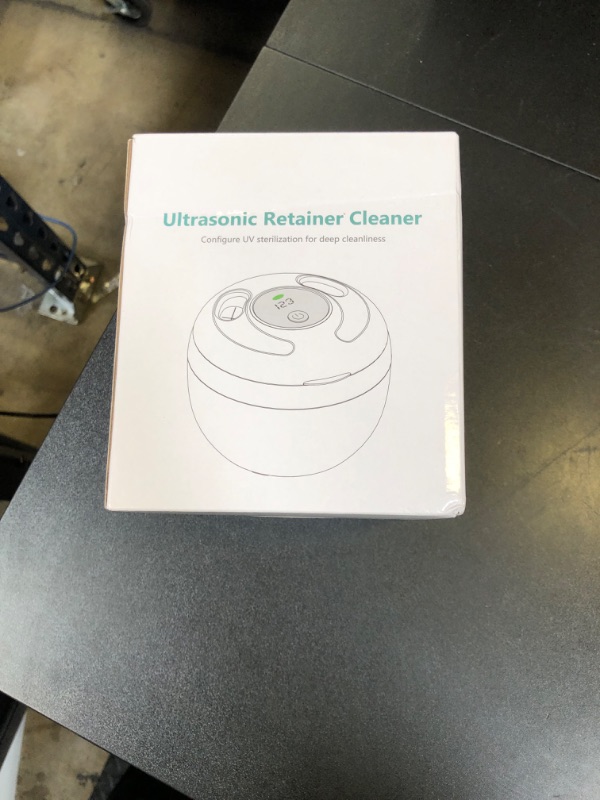 Photo 1 of Dental Ultrasonic Retainer Cleaner Machine: 45kHz Dental Cleaning Pod for Denture, Mouth Guard, Night Guard, Aligner, Braces, Toothbrush Head & Jewelry, UV Cleaner with Digital Timer & 4 Modes, Black