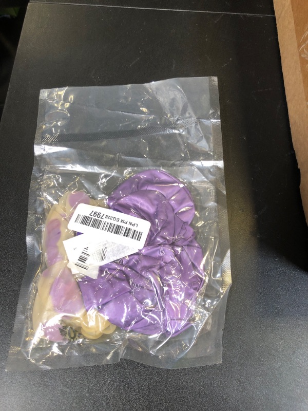 Photo 1 of 50th Birthday Balloons - 18pcs Purple Confetti Balloons for Women's 50th Birthday Party Decorations - 12 inches