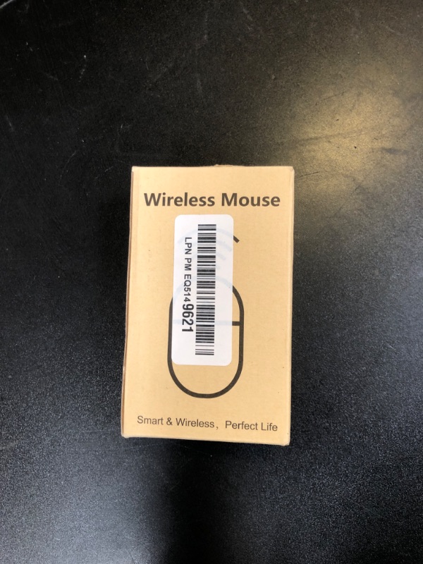Photo 1 of KARFUN Wireless Mouse, Backlit LED Portable Slim Computer Mouse for Laptop, PC, Computer, MacBook, iPad, Chromebook, Notebook, 2.4G Rechargeable Wireless Mouse (Black) (Black-Transparent Nose)