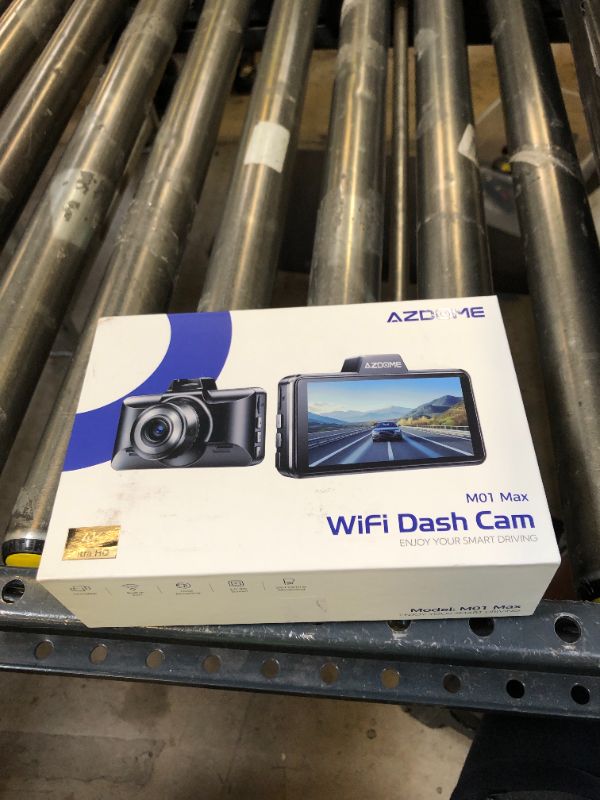 Photo 1 of AZDOME M01 Max UHD 4K Dash Cam Front and Rear, Built-in Wi-Fi, Free 64GB Card, App Control, 4K+1080 Dash Camera for Car, Built-in ADAS, G-Sensor, IP68 Waterproof, 24H Parking Mode Dashcam