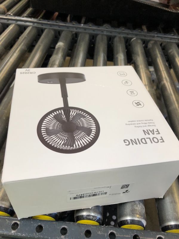 Photo 1 of LIPETY Portable Foldable Rechargeable Oscillating Fan - 9" 7200mah Battery Operated USB C Small Fan Remote, Quiet Table Desk Fan Folding Standing Pedestal Fans for Bedroom Rome Office Camping Travel