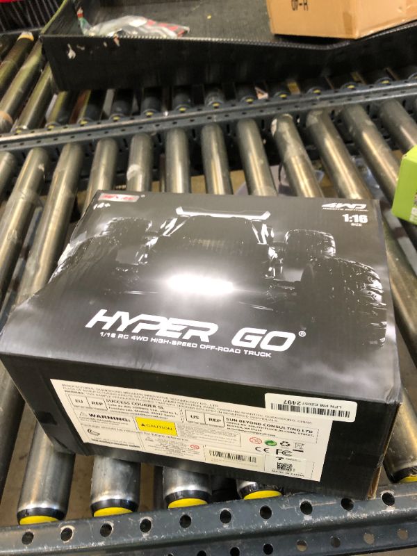 Photo 1 of HYPER GO H16DR 1:16 Scale Ready to Run Fast Remote Control Car, High Speed Jump RC Monster Truck, Off Road RC Cars, 4WD All Terrain RTR RC Truck with 2 LiPo Batteries for Boys and Adults
