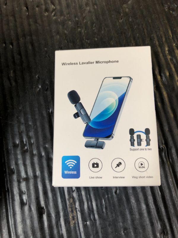 Photo 1 of Professional Wireless Lavalier Lapel Microphone for iPhone, iPad, mini Video Recording Mic forInterview Video Podcast Vlog YouTube&Livestream, Noise Reduction, Plug &Play