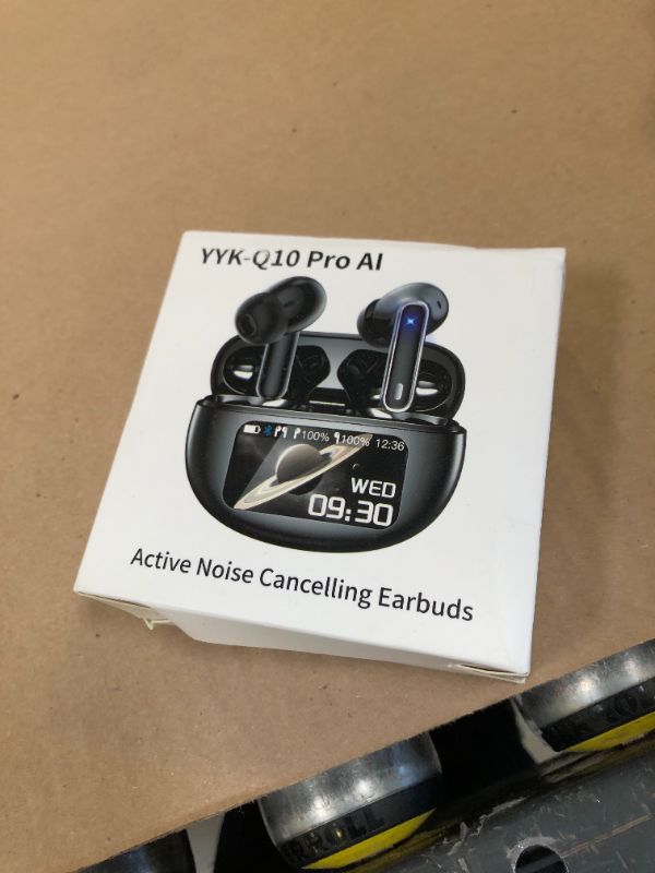 Photo 1 of AI Translation Earbuds Real Time, Multifunctional Touch Screen Translator for 144 Languages & Accents Audifonos Traductores Inglés Español Noise Canceling Headphones for1Travel Business Learning Black