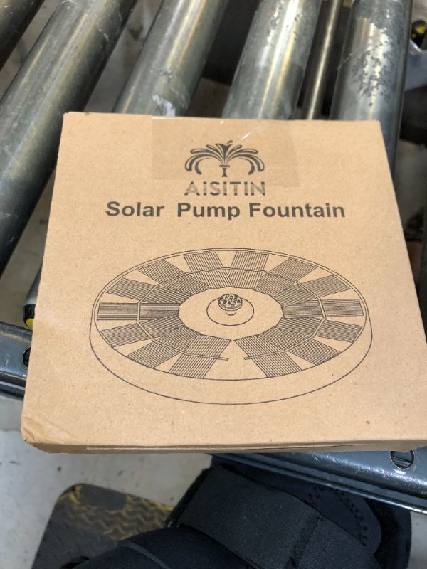 Photo 1 of Solar Fountain, Floating Solar Powered Water Fountain Pump for Bird Bath, Garden, Pond, Pool, Outdoor (1.4W)