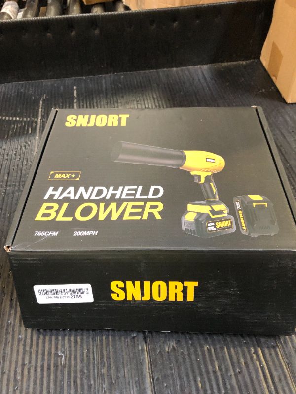 Photo 1 of Leaf Blower Cordless with Battery and Charger, 800,000 RPM, Extended Nozzle, Lightweight Handheld Design,Blower for Patio Cleaning
