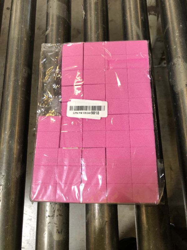Photo 1 of Nail Buffers (50 Pack), Mini Buffer Block Nail File for Acrylic Nails and Natural Nails, 100/180 Grit Nail Buffer Block Bulk Buffing Blocks for Nail Buff Professional Manicure File Blocks Set Pink