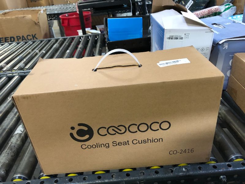 Photo 1 of CooCoCo Ventilated Car Seat Cover, 12V Cooling Seat Cushion for Cars, Automotive Adjustable Temperature Cooling Car Seat Cover, Fit for SUV Truck Office Pad