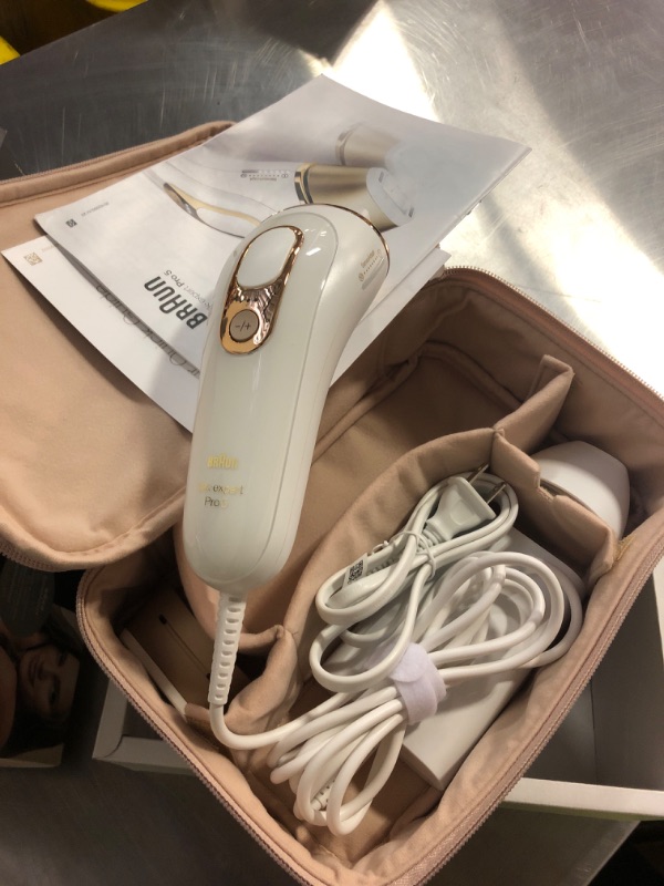 Photo 1 of Braun Smart IPL, Silk·Expert Pro 5: at Home Laser Hair Removal for Women and Men, Permanent Visible Hair Reduction in Hair Regrowth for Body & Face, with Venus Swirl Razor, Corded, IPL5137