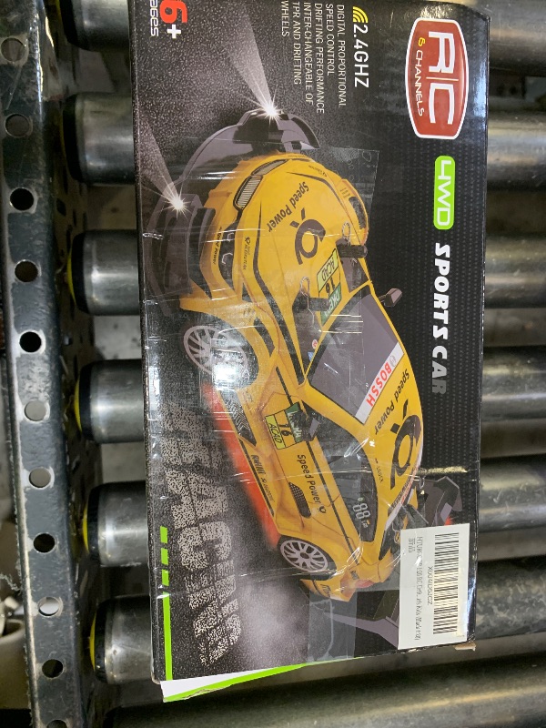 Photo 1 of HTURCCOP 1:20 RC Drift Car 2.4GHz 4WD High Speed Drift Remote Control Cars Vehicle with LED Lights and Drifting Tires Batteries x2 Racing Sport Toy Cars for Adults Boys Girls Kids (Black 1:20)