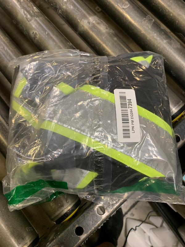 Photo 1 of AYKRM Black Security vest for men High Visibility Reflective Safety Vest with Pockets Zipper