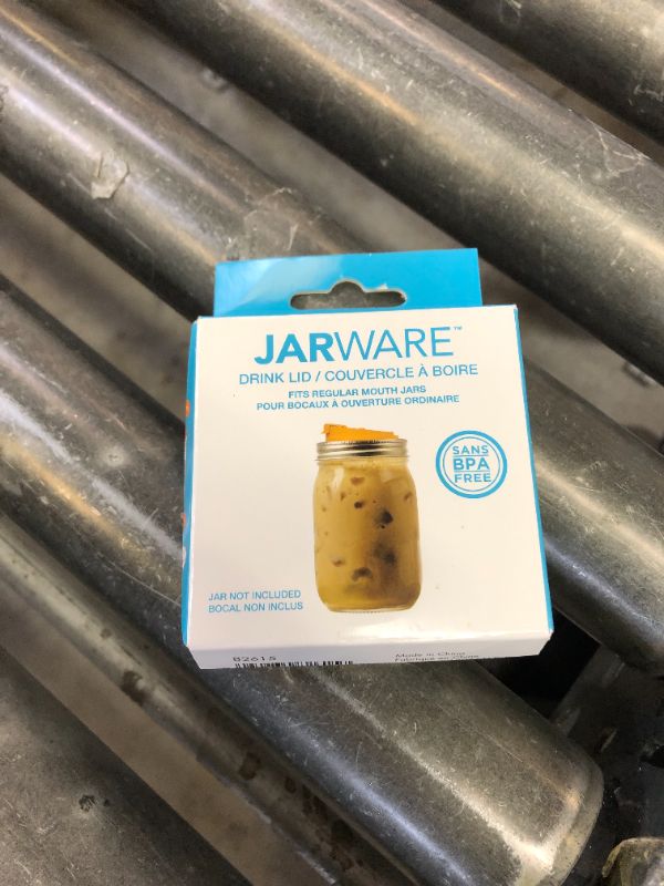 Photo 1 of Jarware Drink, Orange Lid for Regular-Mouth Mason Jars