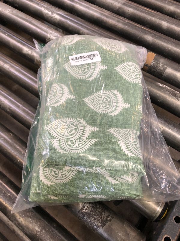 Photo 1 of FUNHOME 4 Pack Outdoor Chair Seat Cushion Covers, No Insert! Water-Resistant Patio Furniture Cushion Slipcovers with Zipper 24 x 24 Inch, Replacement Cover Only(Fair Green)