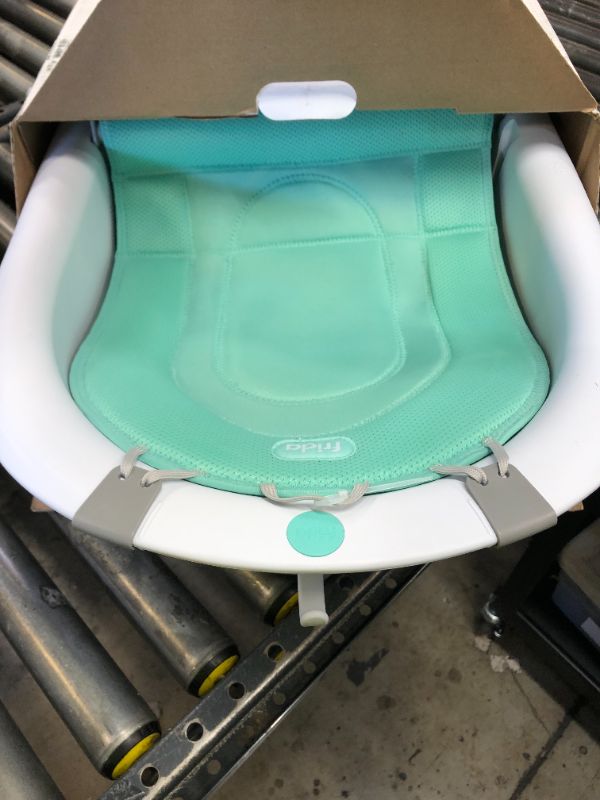 Photo 1 of Frida Baby 4-in-1 Grow-with-Me Baby Bathtub, Baby Tub for Newborns to Toddler with Removable Bath Seat & Backrest for Bath Support in Tub