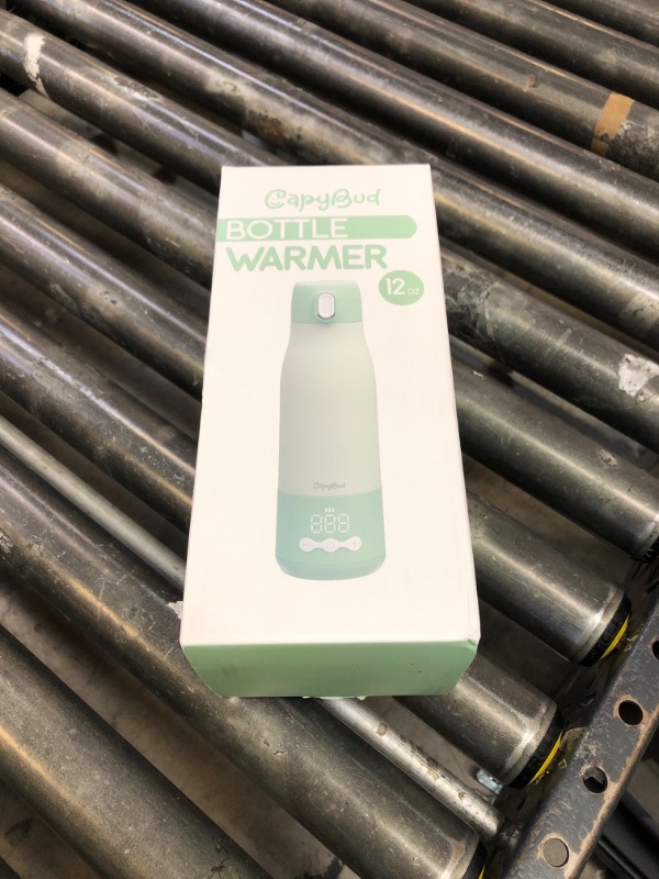 Photo 1 of CapyBud Portable Bottle Warmer for Travel, 3Min Fast Heating Bottle Warmer for Breastmilk & Water, 12 Oz Milk Warmer with Precise Temp Control and 9000mAh Long-Lasting Battery for Travel, Car, Outdoor