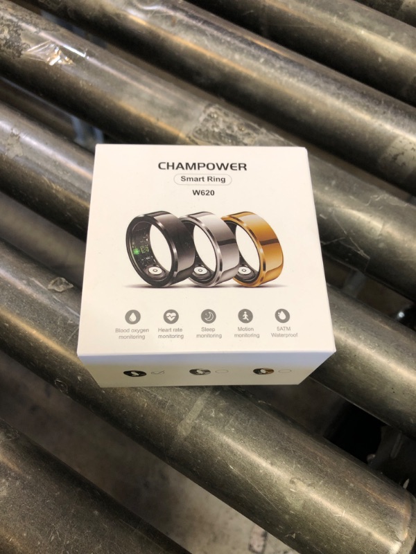 Photo 1 of CHAMPOWER Smart Ring, Sleep Tracking Wearable, Heart Rate, Fitness Tracker, for Men/Women, Black, Size 13