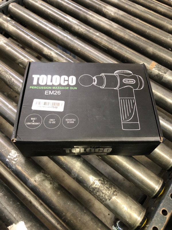 Photo 1 of TOLOCO Massage Gun, Deep Tissue Back Massage for Athletes for Pain Relief, Percussion Massager with 10 Massages Heads & Silent Brushless Motor, Gifts for Fathers Day, Black