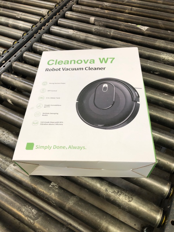 Photo 1 of PSUK W7 Robot Vacuum and Mop Combo, 2 in 1 Mopping Robotic Vacuum Cleaner with Watertank and Dustbin, Self-Charging, Slim, Max 120mins Runtime for Hard Floor, Carpet Cleaning