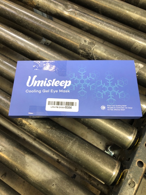 Photo 1 of Umisleep Cooling Sleep Mask with Washable Cover, Reusable Eye Mask for Cold Compress Therapy, Soft Ice Pack, Gel Eye Cover for Puffy & Dry Eyes, Headache, Migraine Relief, Stye Eye Treatment, Black