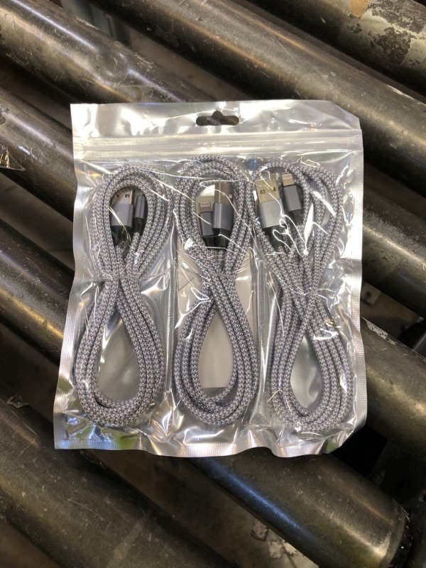 Photo 1 of TAKAGI for iPhone Charger, [MFi Certified] Lightning Cable 3PACK 6FT Nylon Braided USB Charging Cable High Speed Transfer Cord Compatible with iPhone 14/13/12/11 Pro Max/XS MAX/XR/XS/X/8/iPad