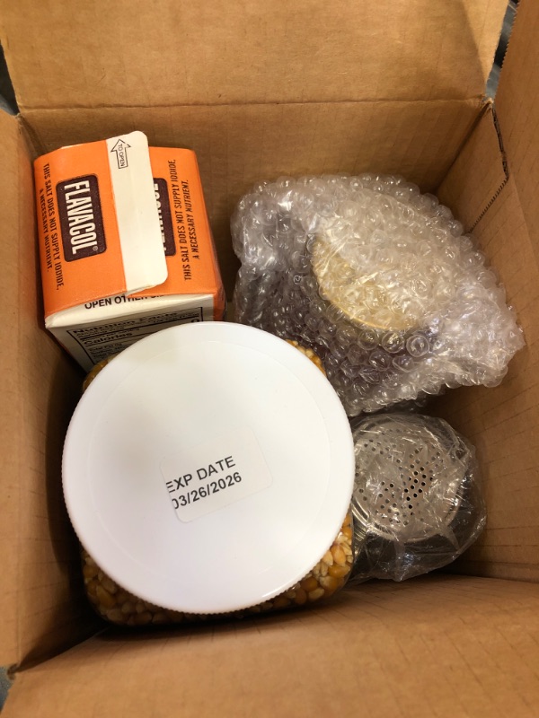 Photo 1 of Perfectware Popcorn Kit- (Includes 35oz Popcorn Season Salt, 4lbs Yellow Kernels, and 32oz Butter Flavored Coconut Oil, Plain,PW-Popcorn Kit-3
