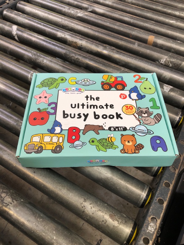 Photo 1 of BenBen Busy Book for Toddlers, 30 Pages, Pre-Assembled, Preschool Learning Activities, Montessori Toys for Ages 3 and Up, Autism Sensory Toys, Kids Educational Activity Book, Birthday Gift