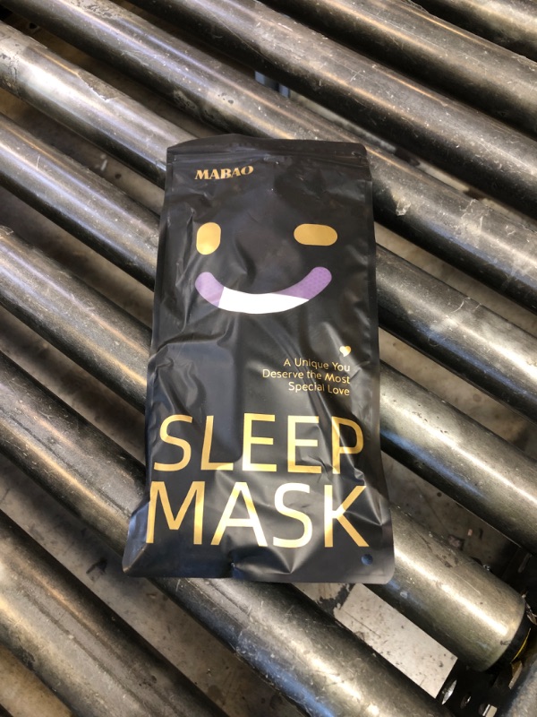Photo 1 of MABAO Sleep Mask for Side Sleeper, Eye Mask for Sleeping Women Men, 3D Contoured Cup No Eye Pressure 100% Light Blocking Sleeping Mask with Adjustable Strap Night Blindfold Flight, Travel, Nap, Purple